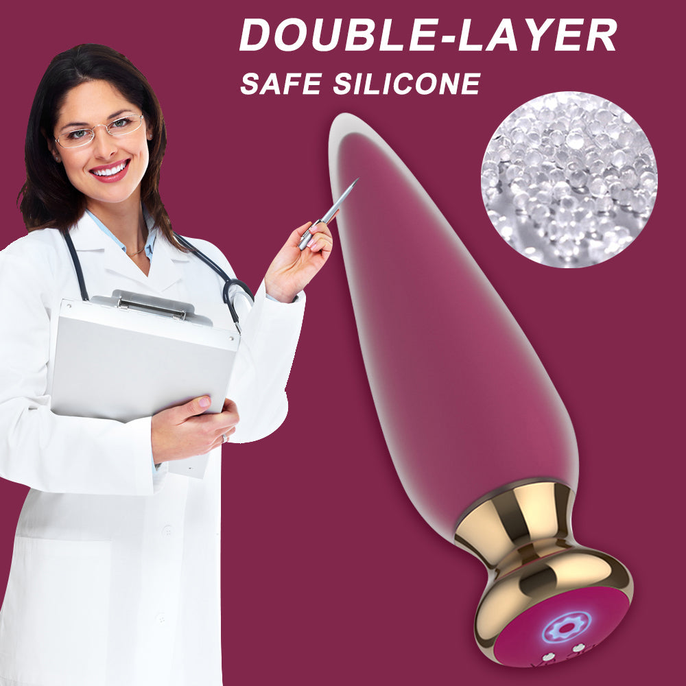 Remote control anal plug prostate massager