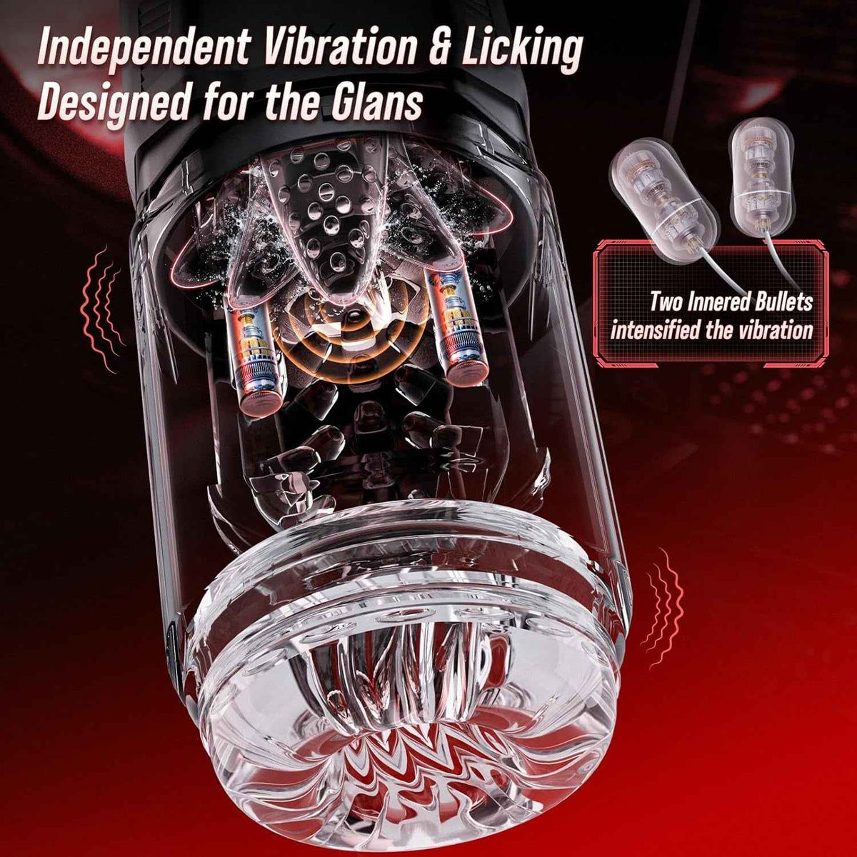 Edge - AI Sync Thrusting, Rotating & Tongue Male Massager