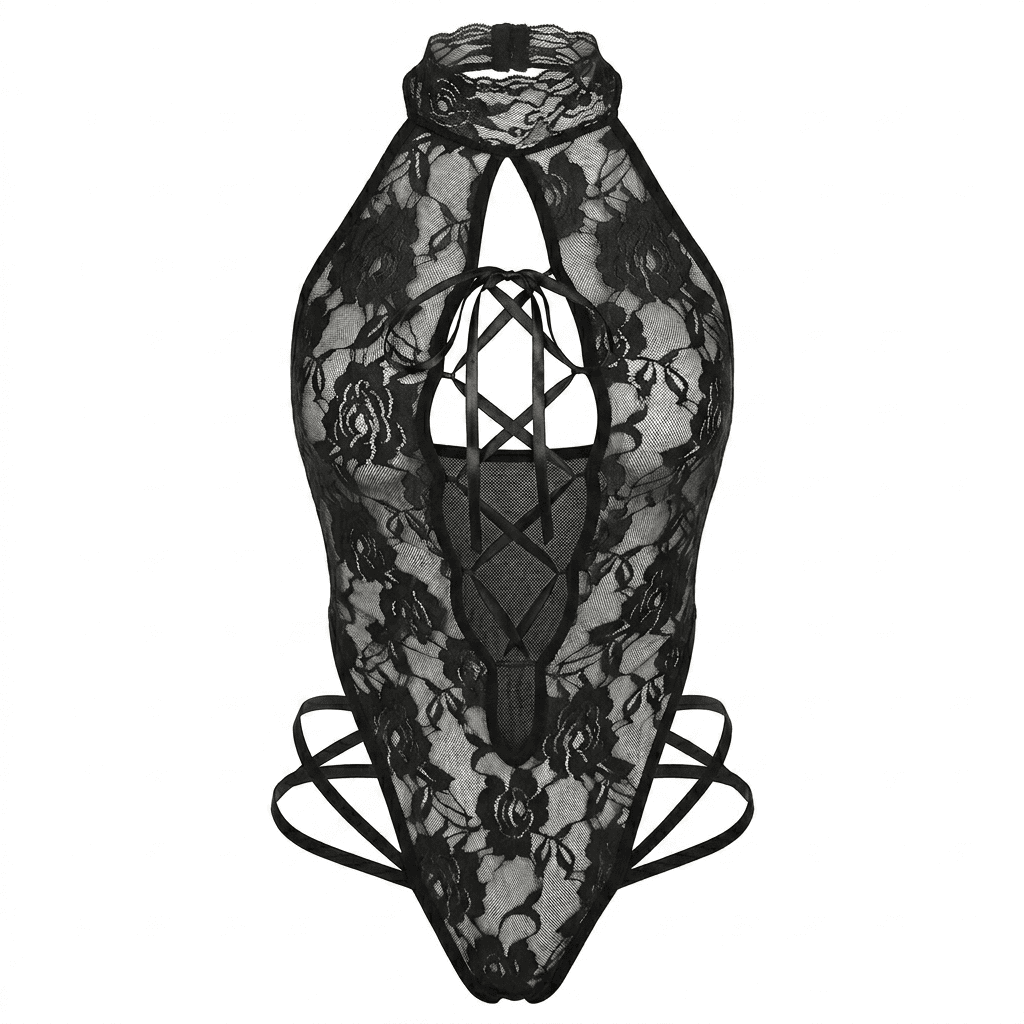 Lace Cat Girl Sheer Bodysuit Intimates