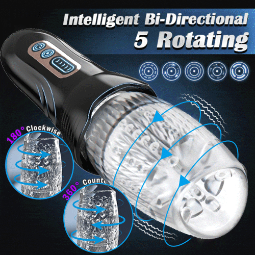 GAWK GAWK 4000 Vibe Vibrator - 5 Thrusting Rotating & 10 Vibe Modes for Males