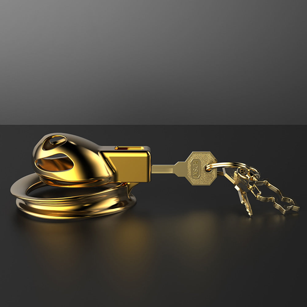 Gold Beatles Men's Chastity Cage
