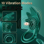 Vibrating Cock Ring with 10 Modes for Couples