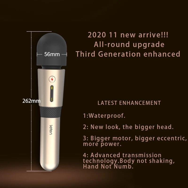 Leten Lightning 3 Powerful AV Wand Vibrator For Women