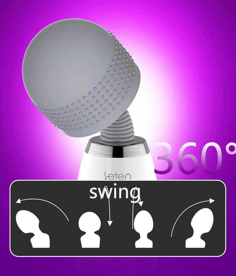 Leten Lightning Huge Big Head Magic Wand AV Stick Vibrator