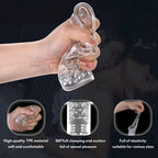 Leten 7 Thrusting Rotation sucking Male Stroker smart voice with Suction Base