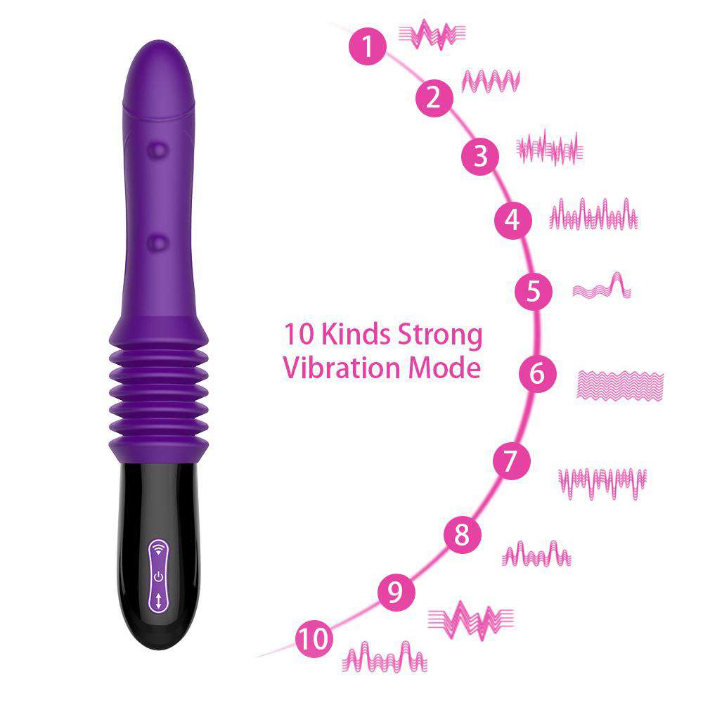Automatic Hands Free Thrusting Dildo Vibrator