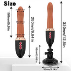 Hands-Free 2-In-1 Fully Automatic Telescopic Vibrating Dildo