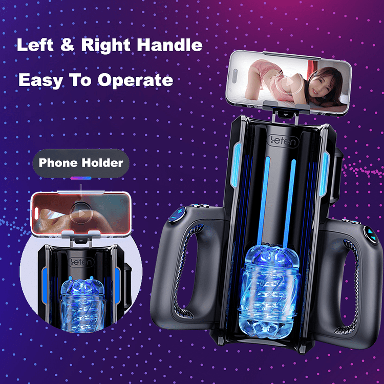 Leten Cannon King Pro Fully Automatic Stroker Ultra-Long Male Stroke Machine With Handle
