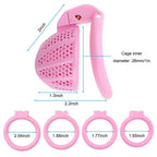 Male Chastity Device Cage - Ultra Small Lightweight Pink Metal Chastity Cage