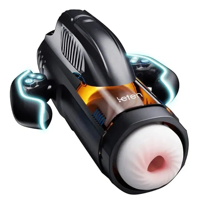 2026 Leten Bermuda 4 In 1 Heating Telescopic Sucking Voice Male Stroker