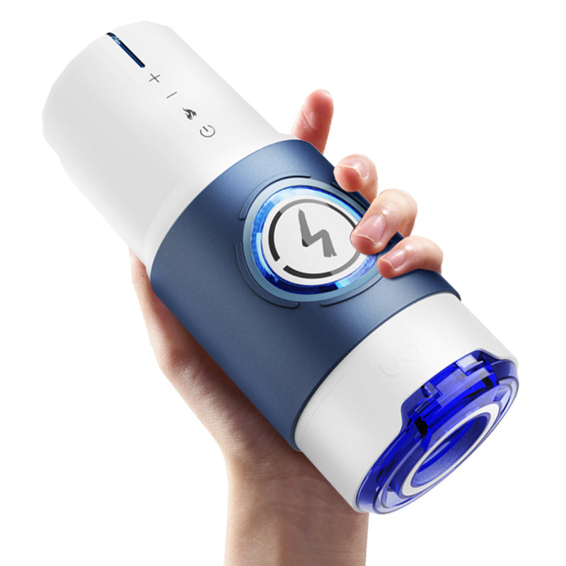 Infrared Light Heating Retractable Male Masturbator