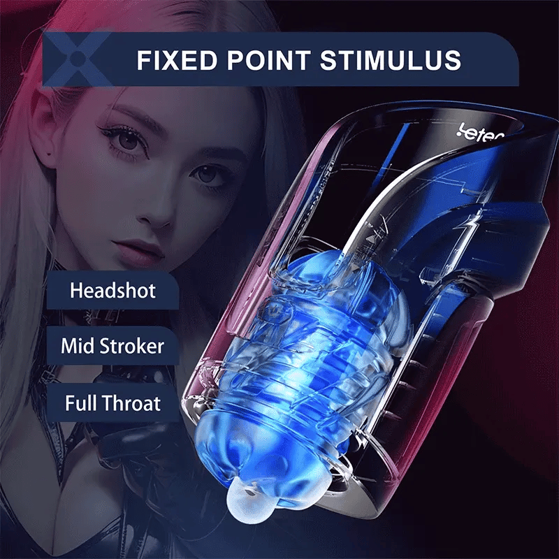 2026 New Leten Fully Automatic 10 Frequency Telescopic Fixed-Point Adjustment Male Stroker