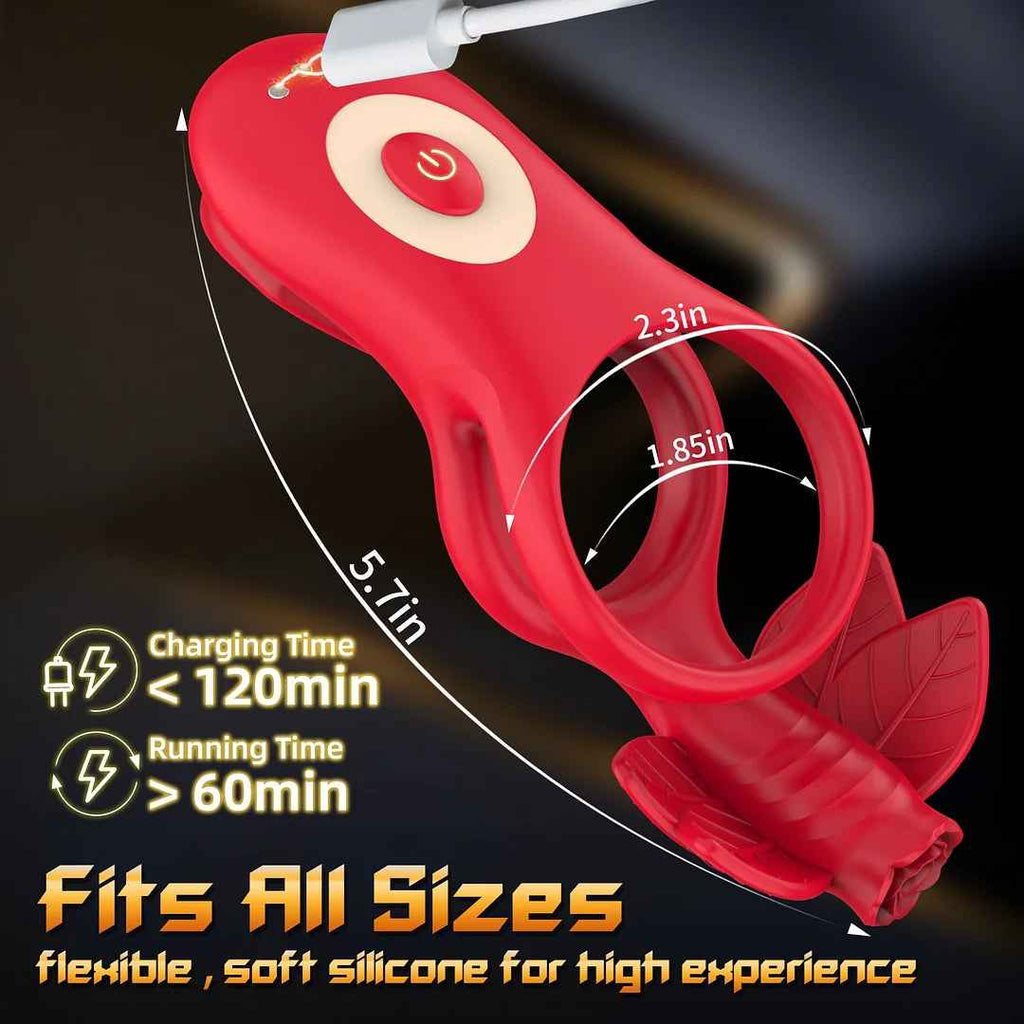 Lipleaf - Tongue Vibe Ring for External & Testicle Play