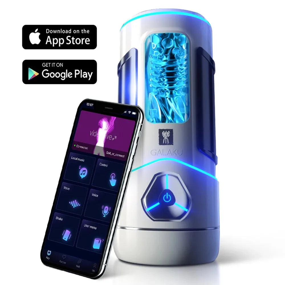 Phantom X 12 Vibration Voice Male Stroker Cup APP Control Sucking Real Vagina Heating Male Stroker