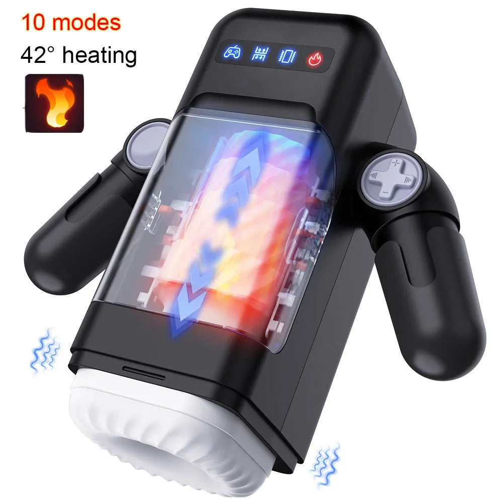 QuantumBot Automatic Male Strokers Cup with 10 Thrusting & Vibration Modes