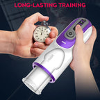 Leten 7 Thrusting Rotation sucking Male Stroker smart voice with Suction Base