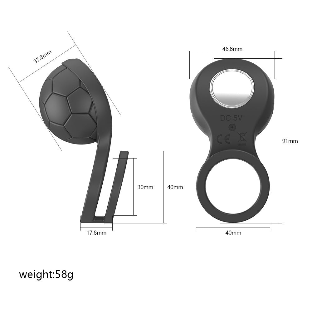 12 Modes Football Vibrating Cock Ring & Male Vibrator Toy