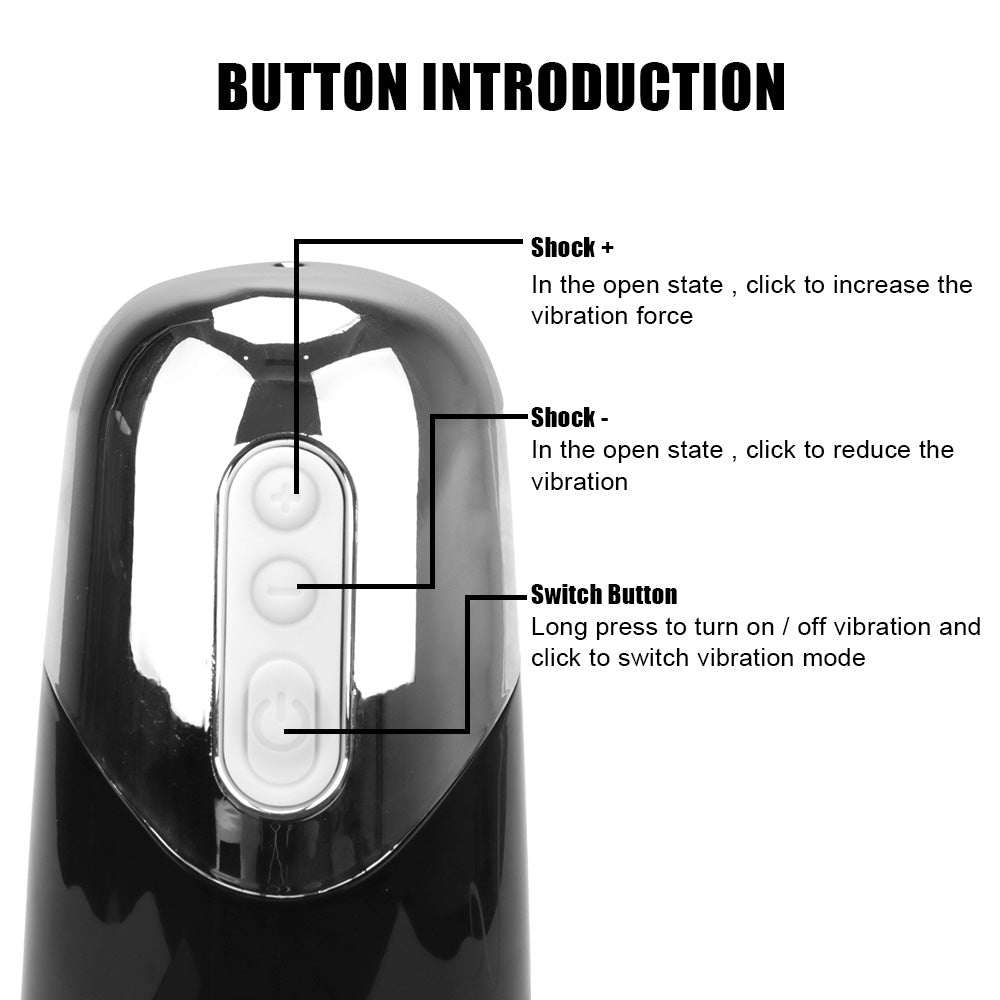 KnightStorm 10 Vibrations 4 Sucking Modes Automatic Male Stroker for Penis Stimulation Realistic Textured 3D Vagina Male Stroker