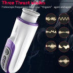 Leten 7 Thrusting Rotation sucking Male Stroker smart voice with Suction Base