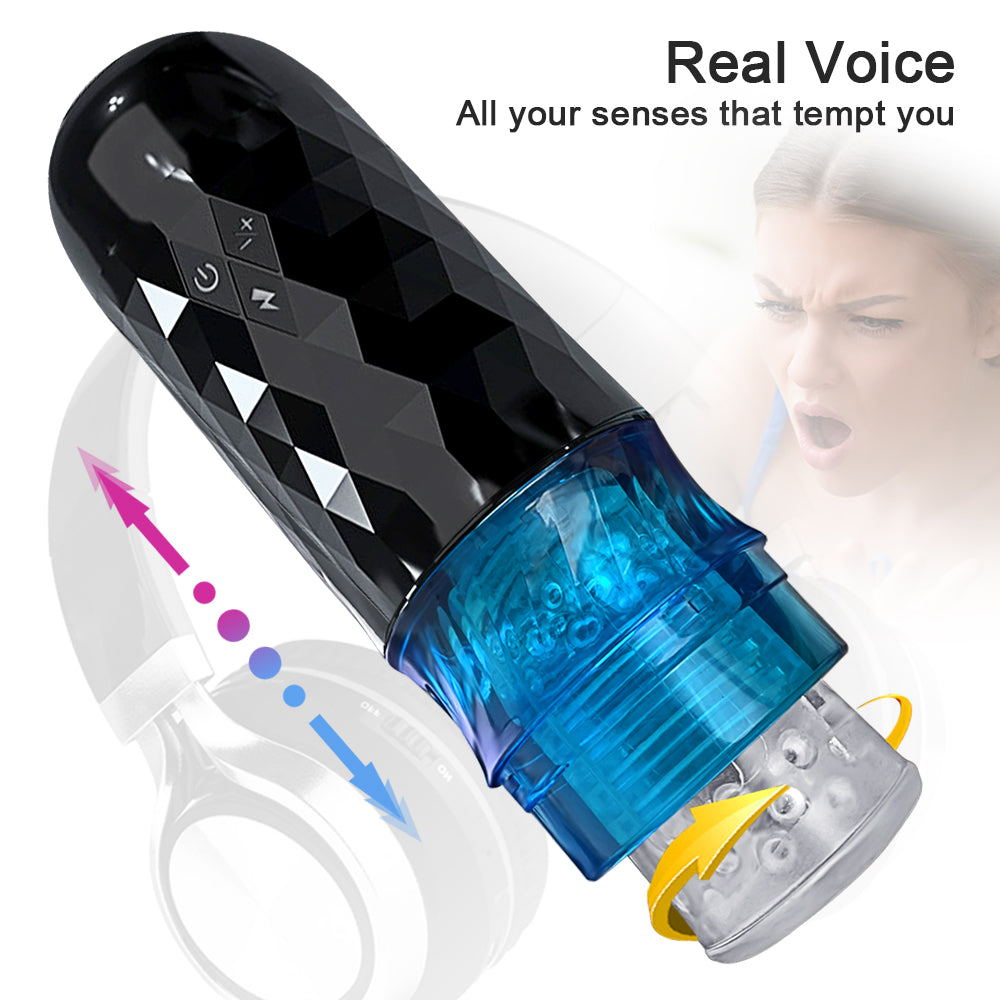 VelocityStimⅡ 10 Frequency Masturbation cup - Electric Telescopic Blowjob Simulator