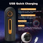 Variable Speed 10 Thrusting 4 Sucking Male Stroker Heating Voice Blowjob Toys