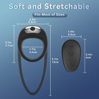 Bunny Rabbit Shaped Rechargeable Vibrating Cock Ring