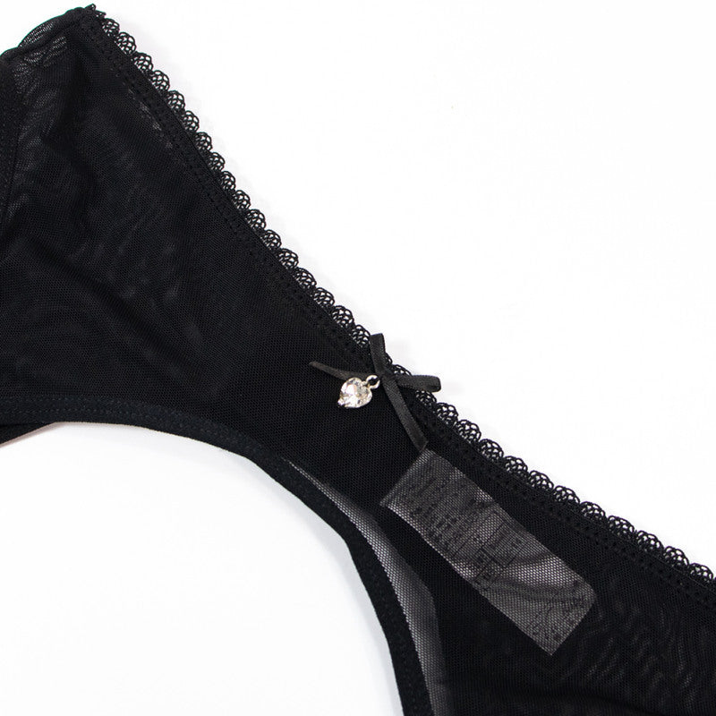 Transparent Mesh Ultra-Thin Women's Garter Belt