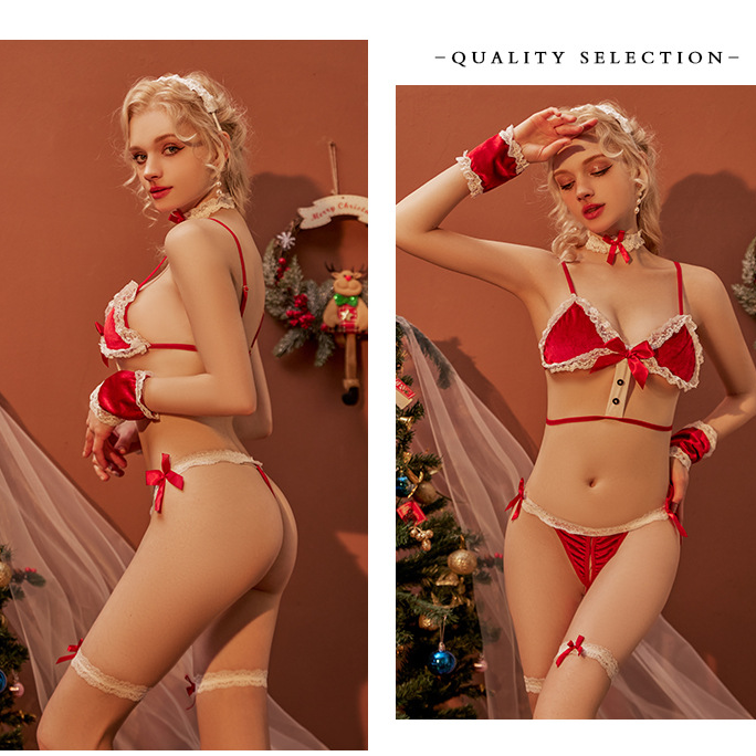 Sexy Lingerie Red Sexy Christmas Suit