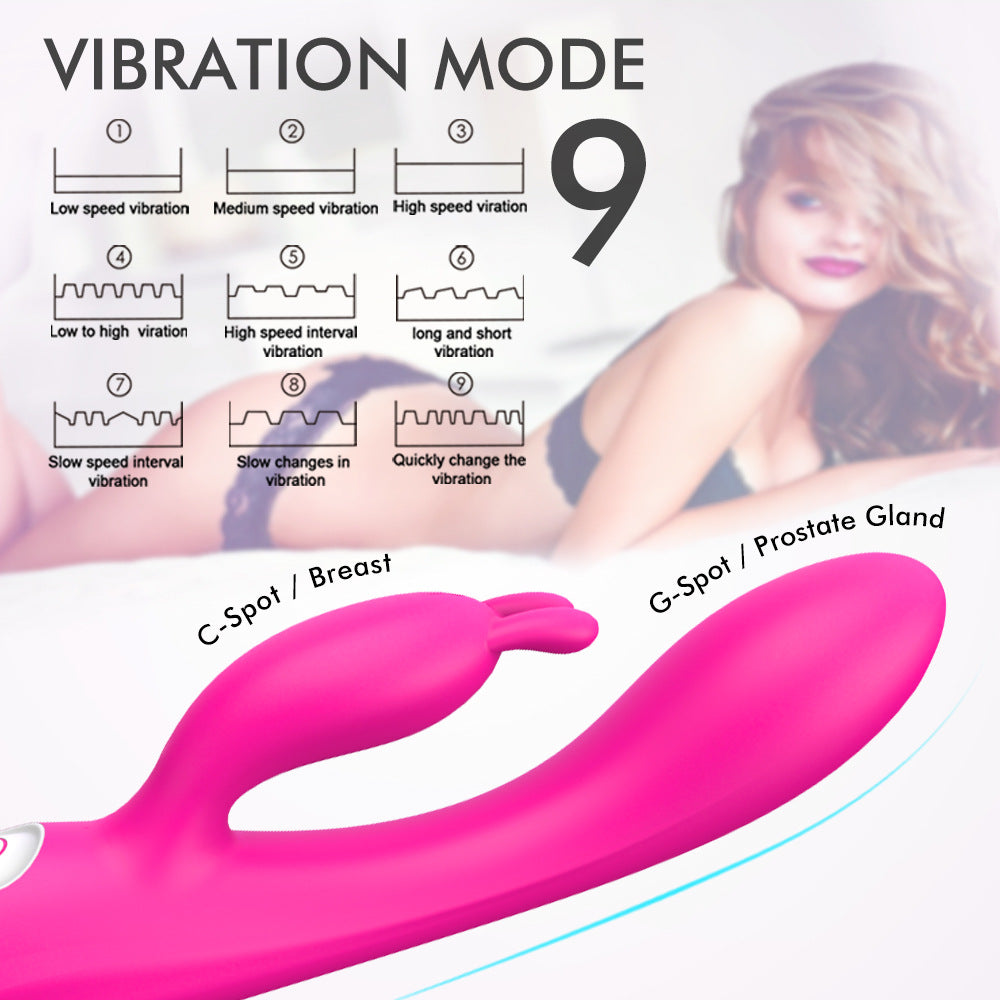 Rabbit Vibrating Dildos Female Heated Automatic Masturbator