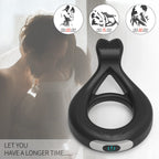 Thumb Design Remote Vibrating Cock Ring