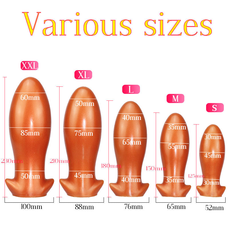 Dragon Egg Silicone Butt Plug Unisex Thrusting Butt Plug