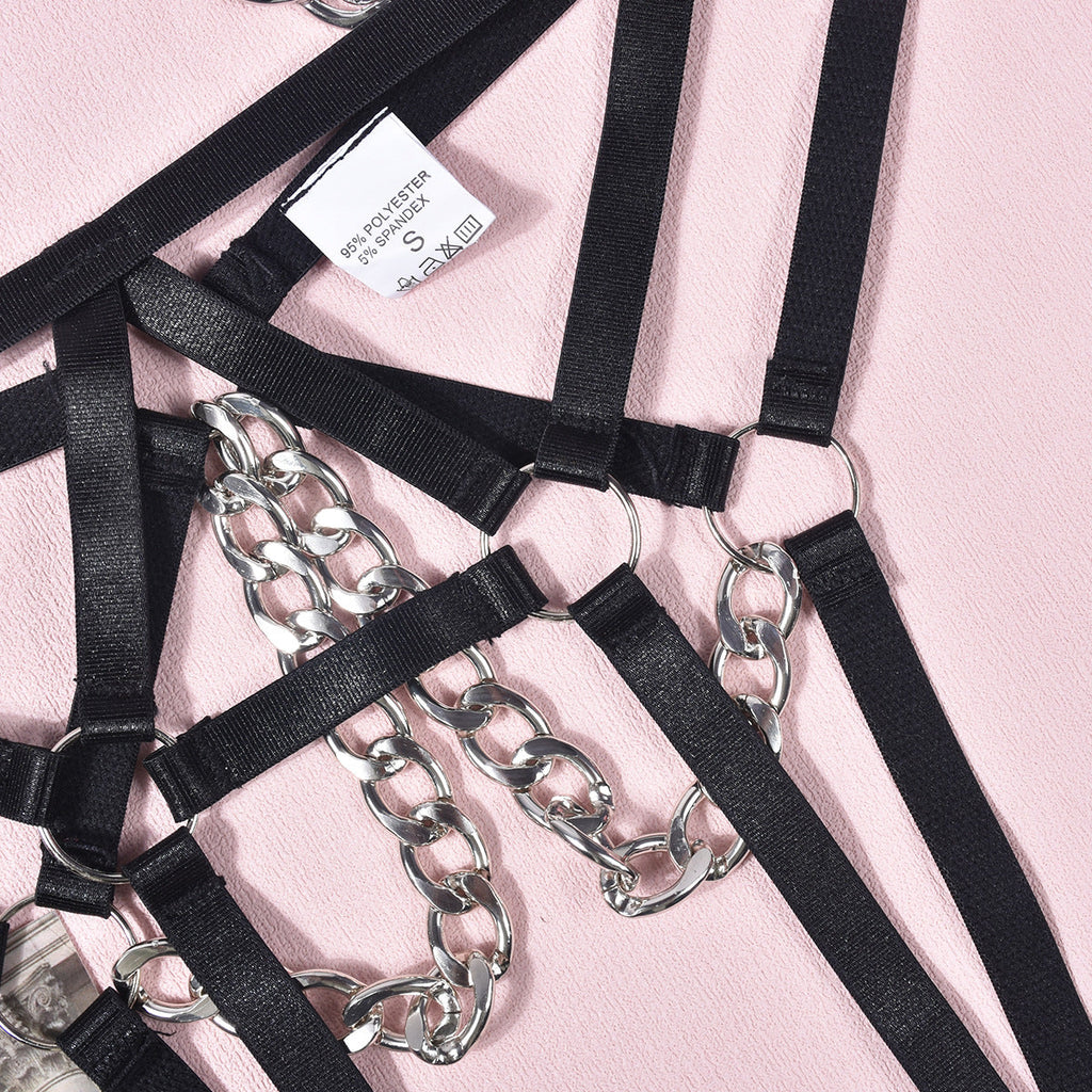 Metal Chain Sex Lingerie Set