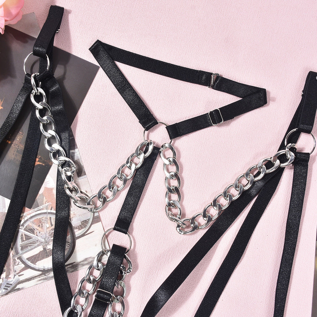 Metal Chain Sex Lingerie Set