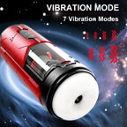 【One-Click Climax】Automatic Male Stroker with Ring with 7 Thrusting & Vibration Modes for Stimulation Electric Pocket Pussy Male Stroker Toy, Adult Male Sex Toys for Men