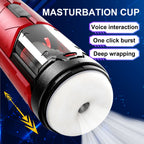 【One-Click Climax】Automatic Male Stroker with Ring with 7 Thrusting & Vibration Modes for Stimulation Electric Pocket Pussy Male Stroker Toy, Adult Male Sex Toys for Men