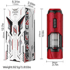【One-Click Climax】Automatic Male Stroker with Ring with 7 Thrusting & Vibration Modes for Stimulation Electric Pocket Pussy Male Stroker Toy, Adult Male Sex Toys for Men