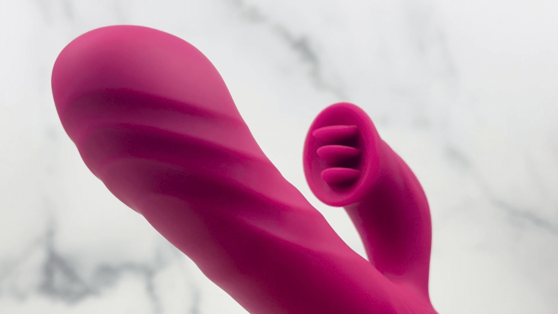 Revel Rabbit Silicone Fluttering and Fingering Dual Action Vibe - Fingers Your G-Spot and Tongues Your Clit!