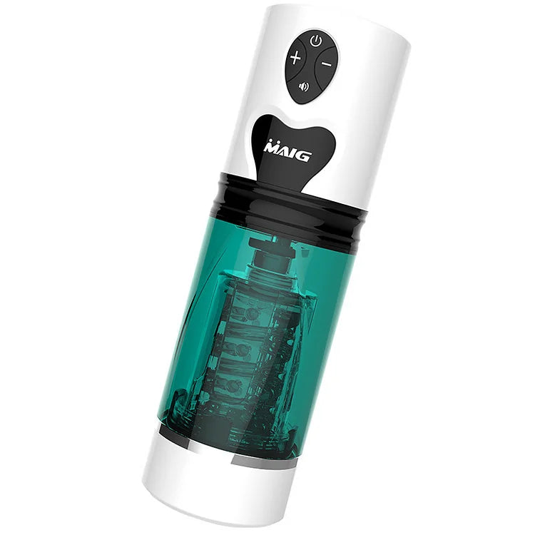 WaveRiderX Intelligent Multi-frequency Telescopic Rotation Sucking & Moaning Automatic Male Stroker with Suction Base