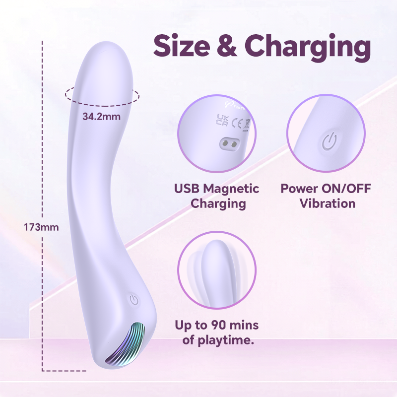 Pearlsvibe® Smolder® Ergonomic Curve G-Spot Massager
