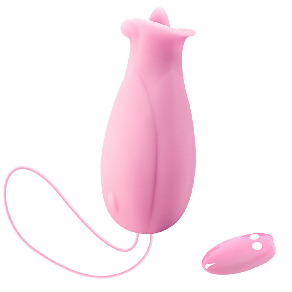 Pink Rose Vibrater Wireless Remote Masturbation Nipple Vibrator