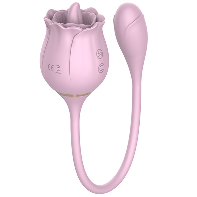 Rose Vibrator - 9 Vibration Tongue Vibrator with Vibrating Egg