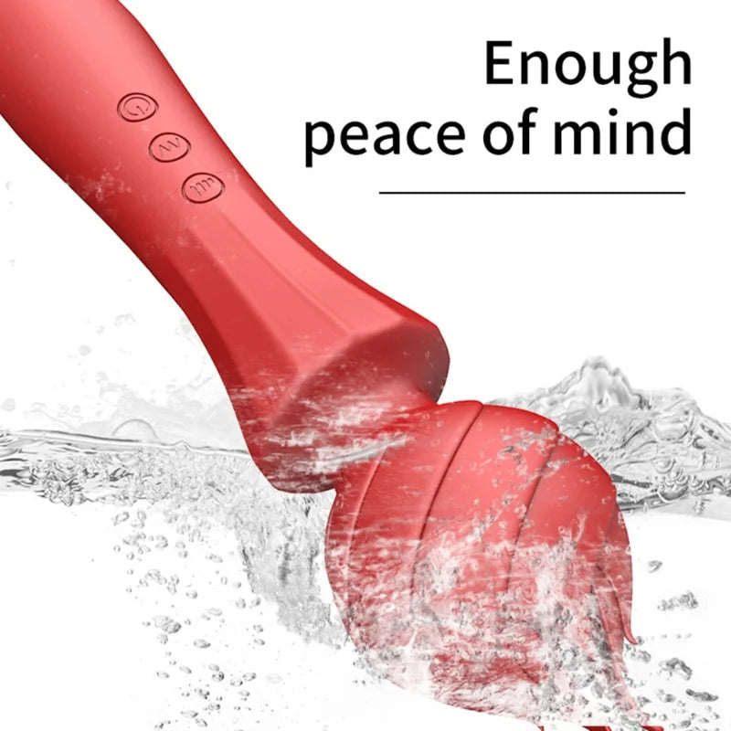 20 Frequency Vibration Mode Rose Vibrators Magic Wand Rechargeable