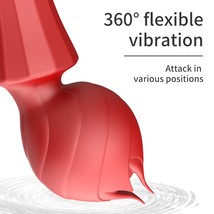 20 Frequency Vibration Mode Rose Vibrators Magic Wand Rechargeable