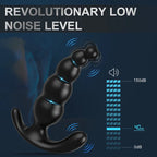 Silicone Thrusting Butt Plug Remote Vibrating Prostate Dildo