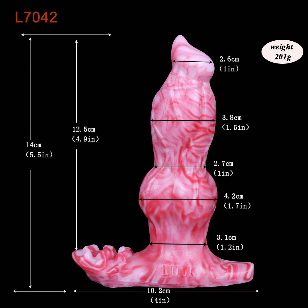Wireless Remote Control Silicone Electric Anal Plug Dog Penis Fantasy Dildo