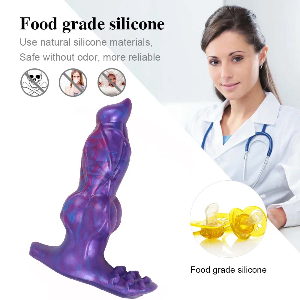 Wireless Remote Control Silicone Electric Anal Plug Dog Penis Fantasy Dildo