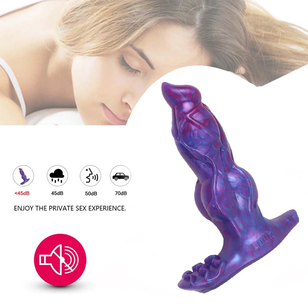 Wireless Remote Control Silicone Electric Anal Plug Dog Penis Fantasy Dildo