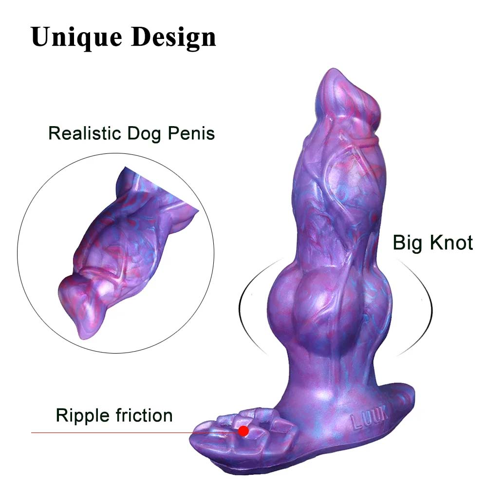 Wireless Remote Control Silicone Electric Anal Plug Dog Penis Fantasy Dildo