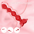 Rose Gyrating Anal Beads