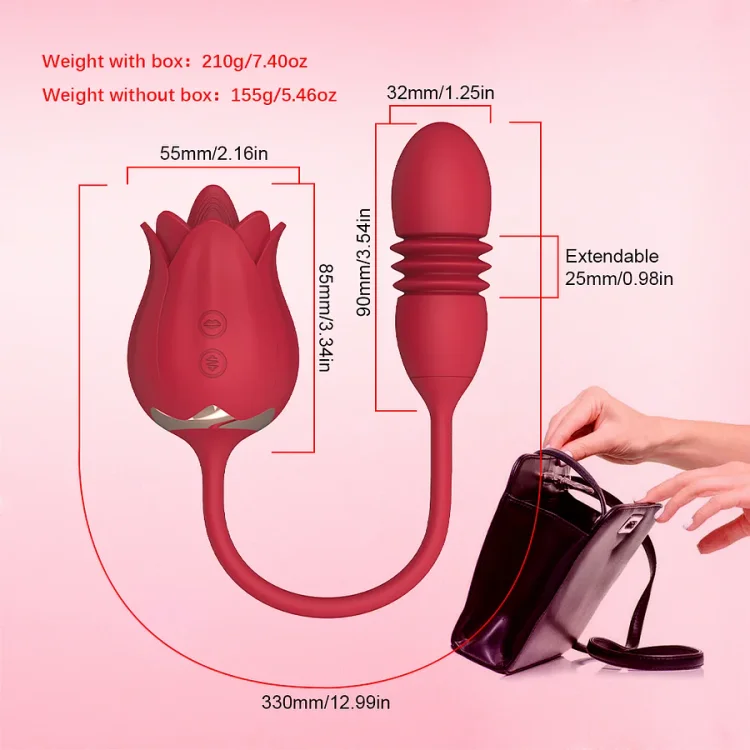 Rose Vibration Tongue Vibrator Egg Vibrator Thrusting Vibrator